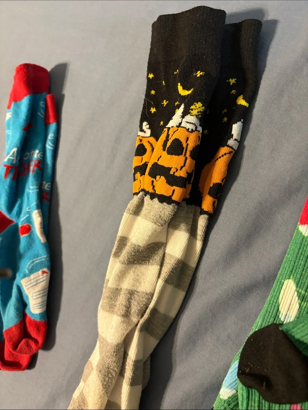 Unisex Multi-Color Novelty compression Socks Pack for holidays and teachers.